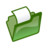 Folder green open Icon